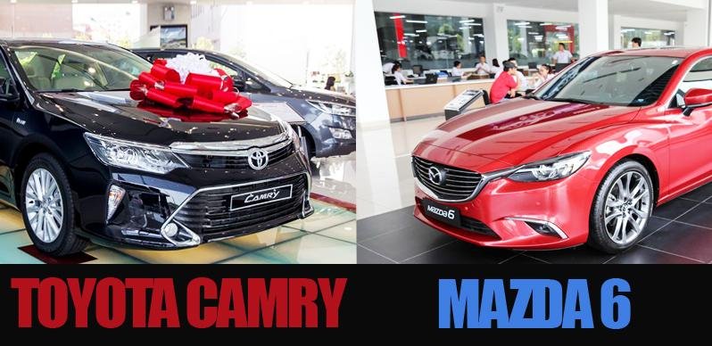 So sánh xe Mazda 6 và Toyota Camry So sánh xe Mazda 6 và Toyota Camry