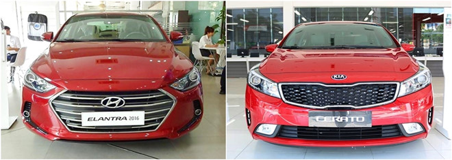 So sánh xe Hyundai Elantra và Kia Cerato So sánh xe Hyundai Elantra và Kia Cerato