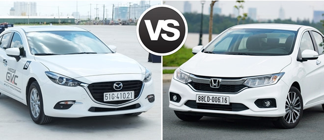 So sánh xe Honda City và Mazda 3 So sánh xe Honda City và Mazda 3