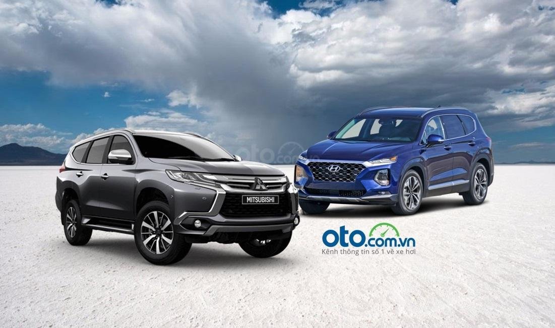 So sánh xe Hyundai SantaFe và Mitsubishi Pajero Sport So sánh xe Hyundai SantaFe và Mitsubishi Pajero Sport