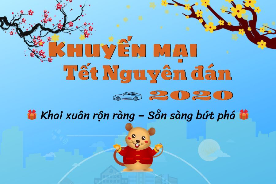 Oto.com.vn khuyến mại Tết Nguyên đán 2020.