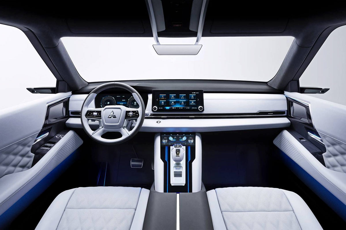Nội thất hiện đại và cao cấp của mẫu Mitsubishi Engelberg Concept.