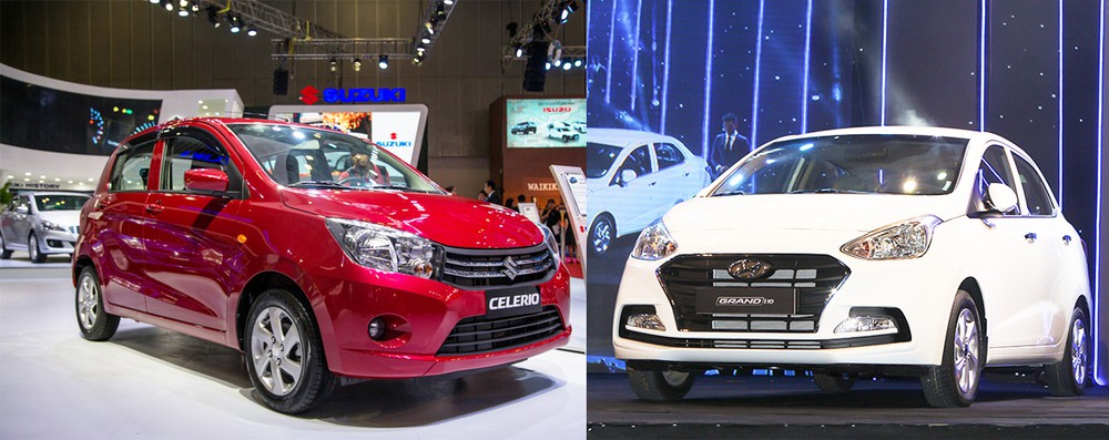 So sánh xe Suzuki Celerio với Hyundai Grand i10 So sánh xe Suzuki Celerio với Hyundai Grand i10
