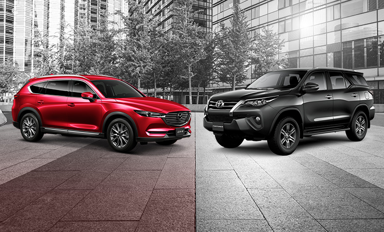 So sánh Mazda CX-8 với Toyota Fortuner So sánh Mazda CX-8 với Toyota Fortuner