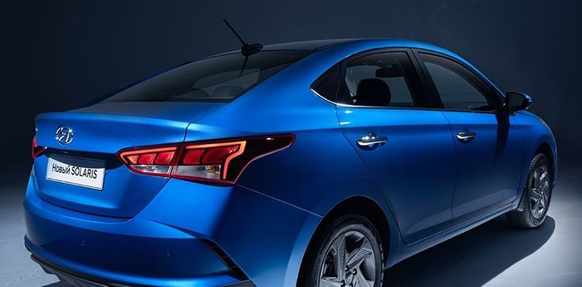 Hyundai Solaris / Hyundai Accent bản Nga facelift nhẹ phần đuôi.