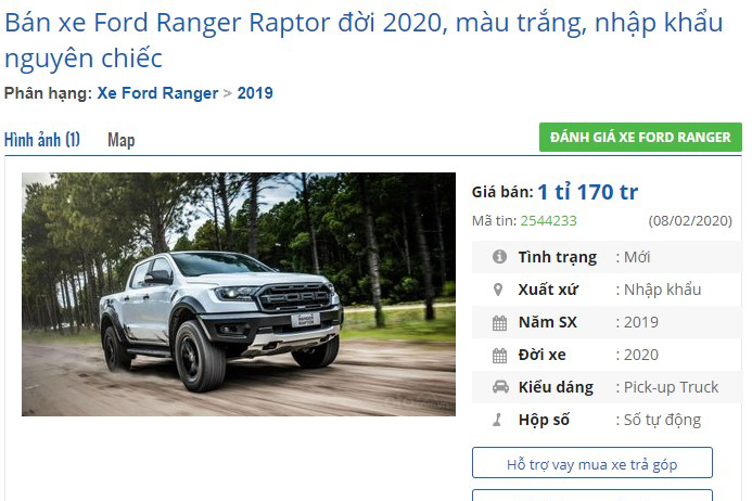 Ford Ranger Raptor 2020 nâng cấp lộ diện, giá tại đại lý giảm mạnh - Ảnh 1.
