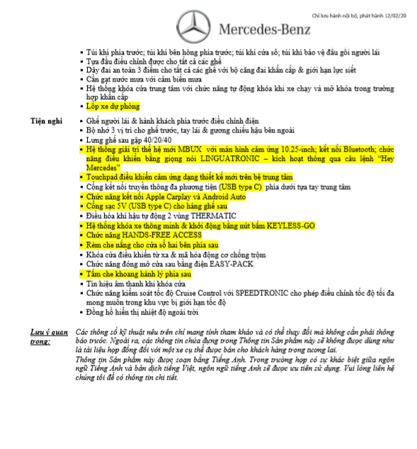 Thông số kỹ thuật Mercedes GLC 300 4MATIC coupe 2021