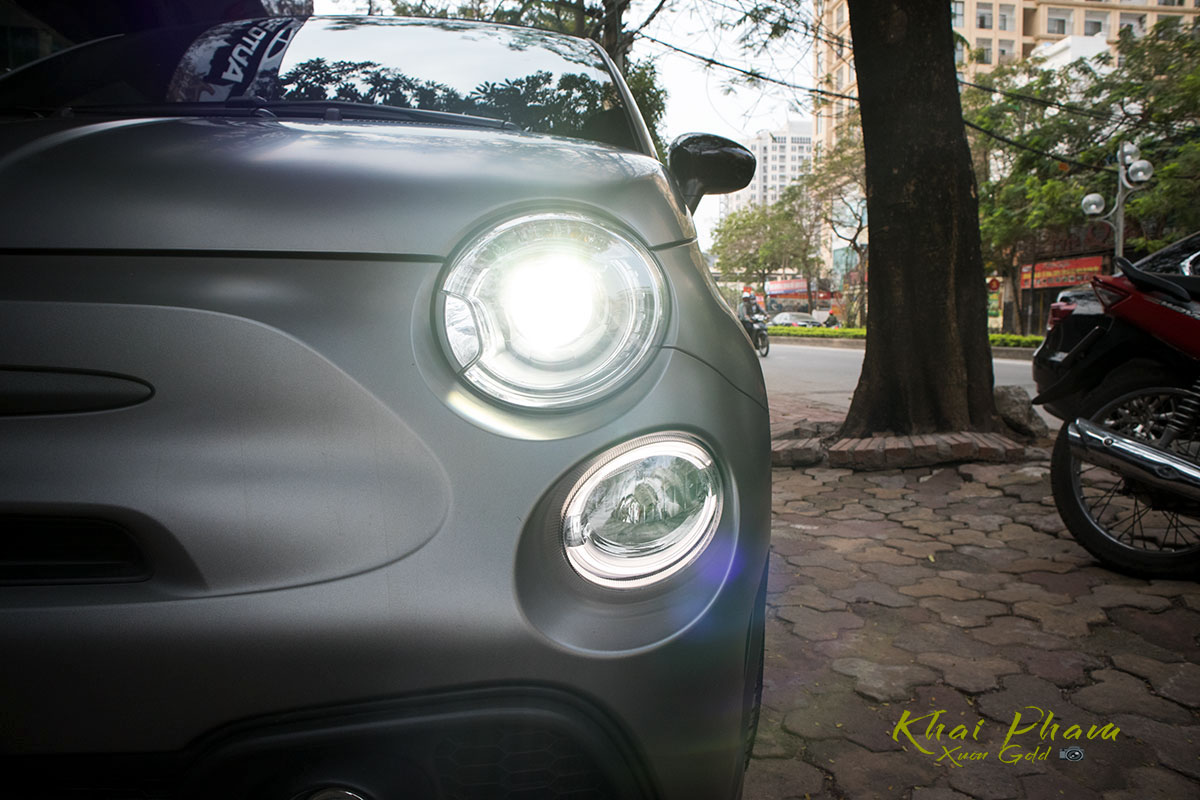 hình Ảnh đèn pha xe Fiat 500 595 Abarth Esseesse 2020 đầu tiên về Việt Nam