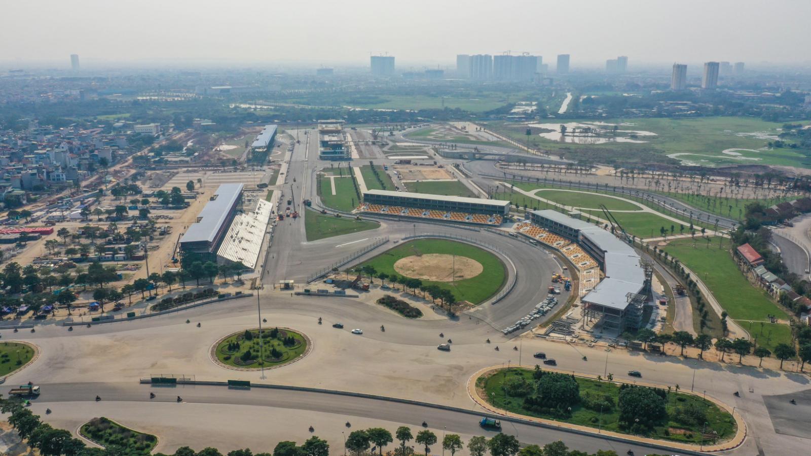 Toàn bộ đường đua F1 tại Việt Nam đã hoàn thiện.