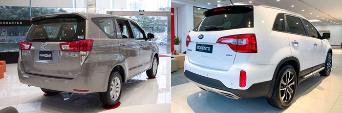 So sánh xe Toyota Innova 2020 và Kia Sorento 2020 1