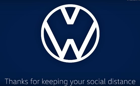 Logo Volkswagen lan tỏa tinh thần Social Distancing 1