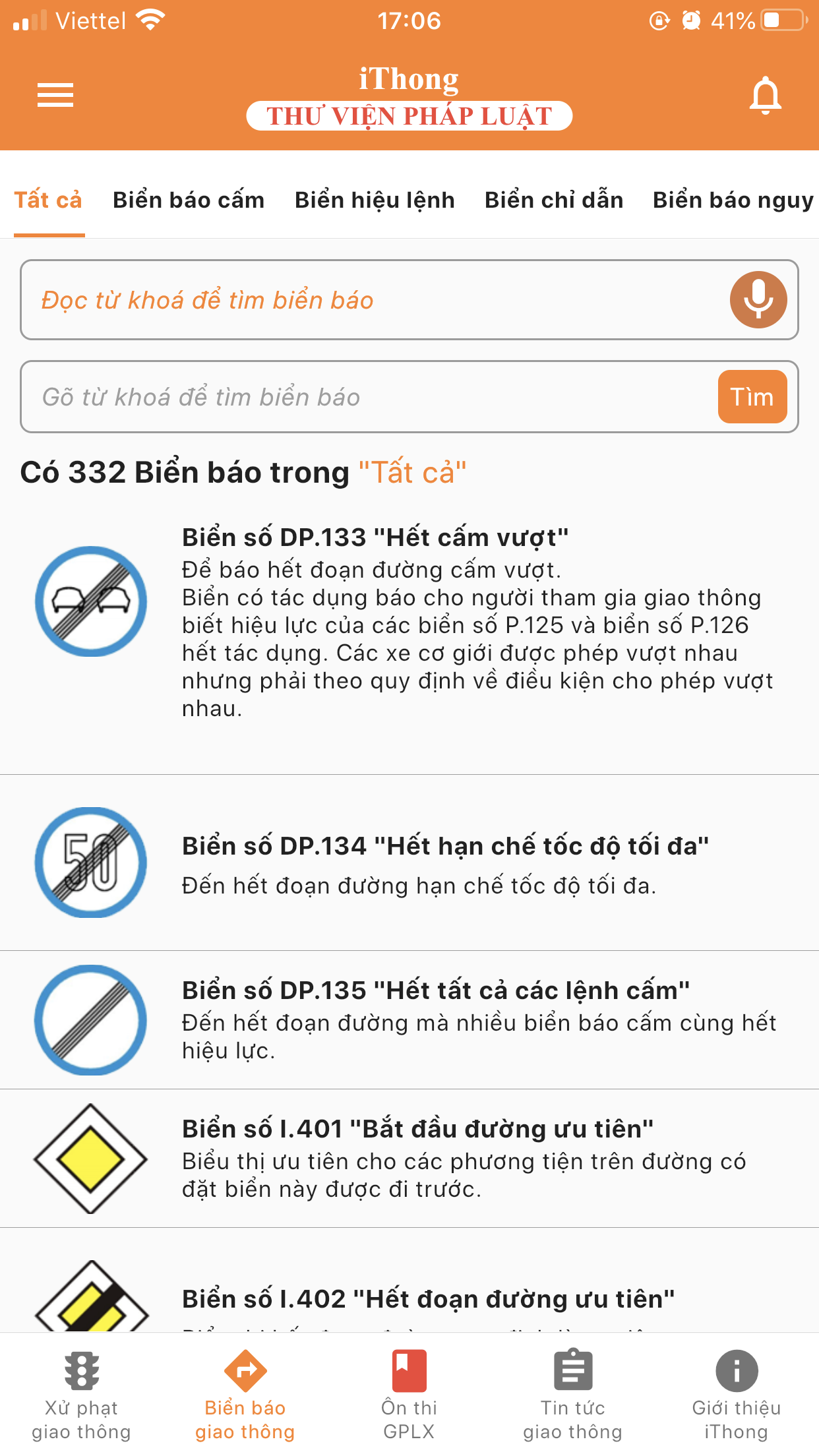 Tra cứu biển báo giao thông 1