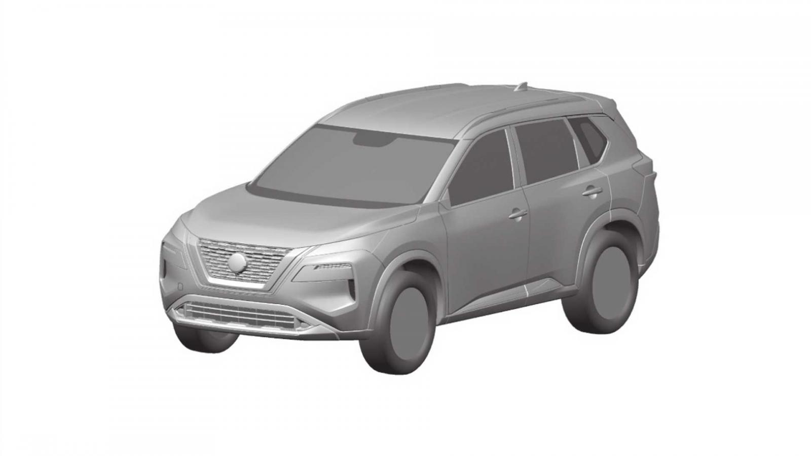 Nissan X-Trail 2021 lộ thiết kế.