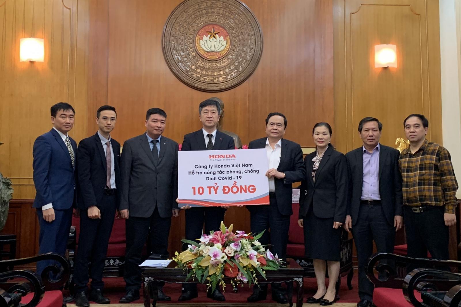 Honda Việt Nam ủng hộ Chính phủ 10 tỷ đồng chống Covid-19 1