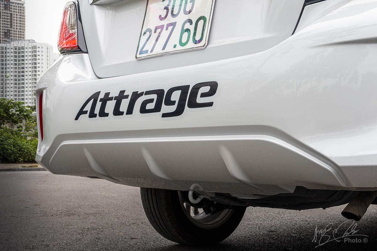 Đánh giá xe Mitsubishi Attrage CVT 2020: Bộ khuếch tán khí động học.