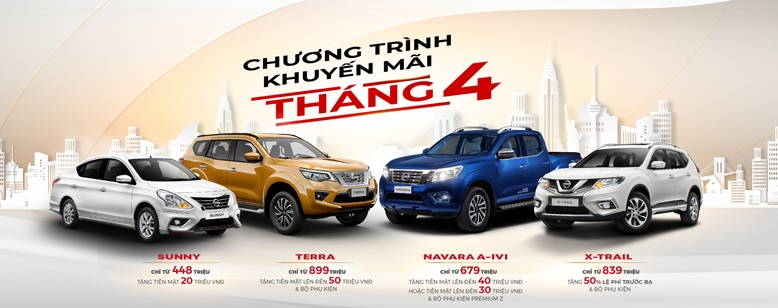 Chương trình khuyến mại của Nissan Việt Nam kéo dài từ ngày 1/4 - 30/4/2020