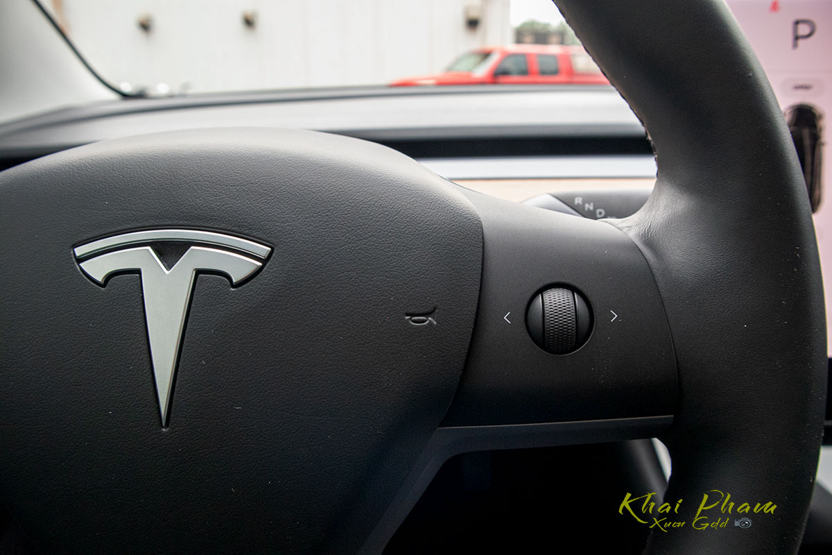 Ảnh chụp nút bấm xe Tesla Model 3 2020 1