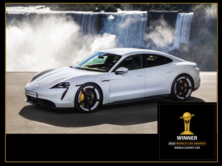 Porsche Taycan 2020 ẵm đôi giải xe sang và xe hiệu suất đầu bảng thế giới.