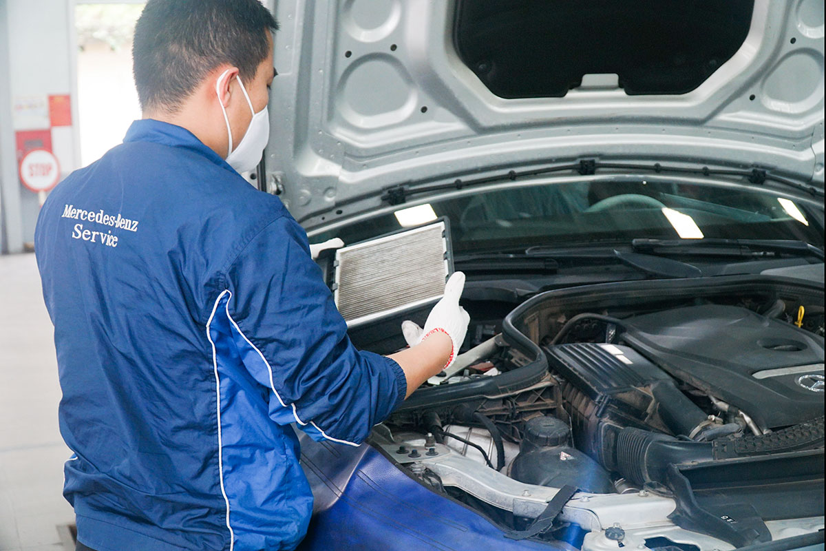 Kiểm tra lọc gió Kiểm tra lọc gió.