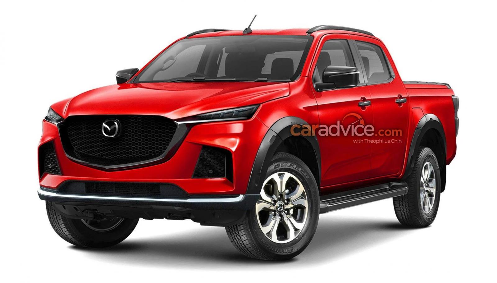 Xem trước Mazda BT-50 thế hệ mới qua ảnh dựng.
