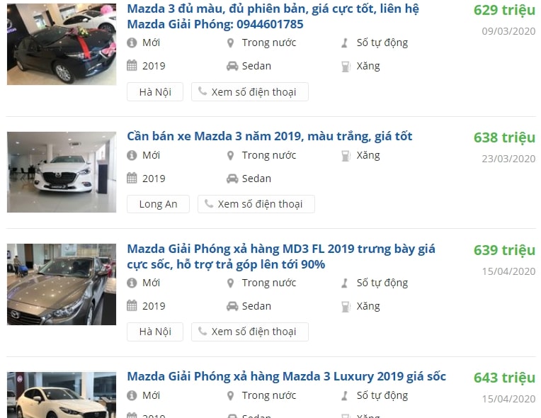 Mazda 3 2019 mới được đại lý rao bán từ 620 - 650 triệu đồng 1