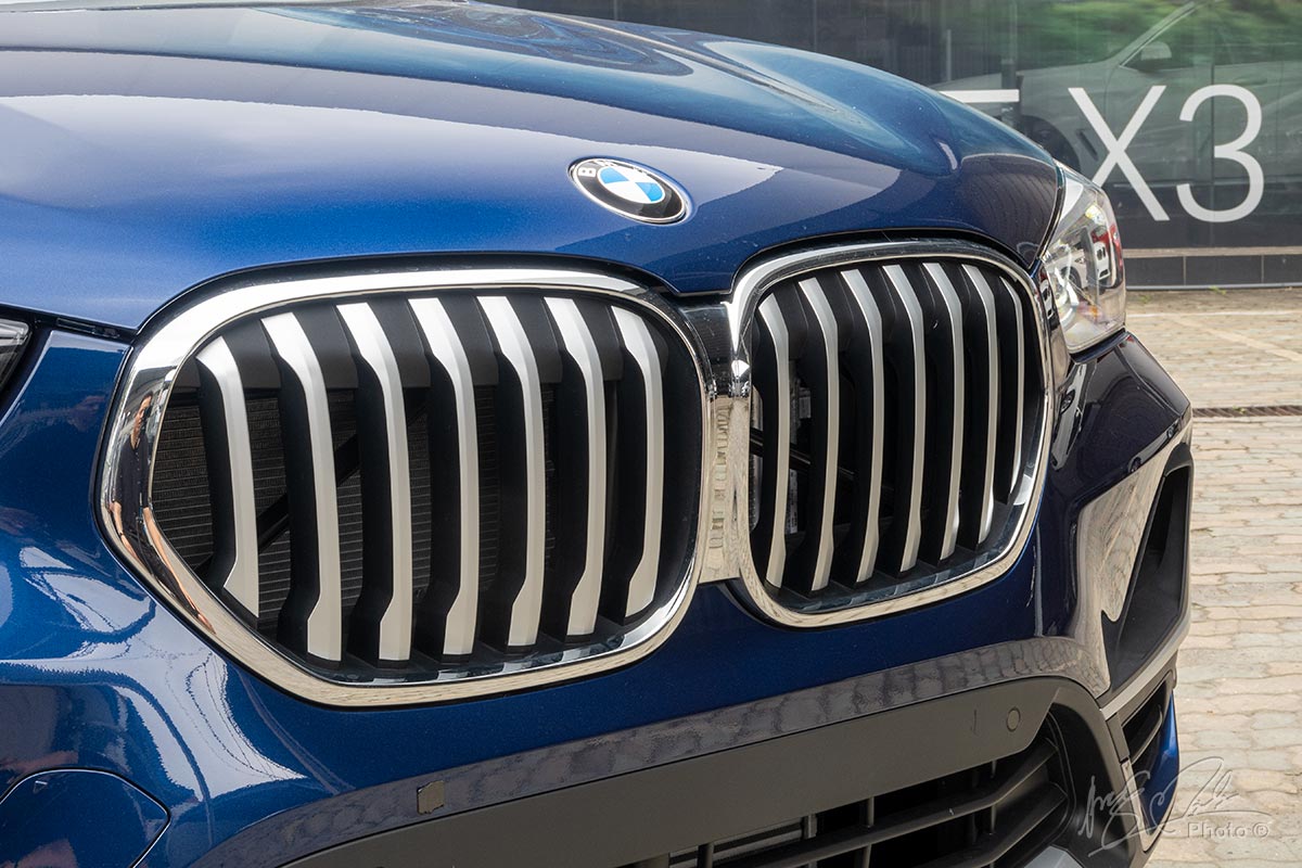 Lưới tản nhiệt của BMW X1 2020 có kích thước lớn hơn.