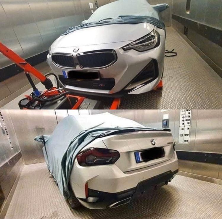 Ảnh dựng BMW 2-Series Coupe 2022 bám sát tạo hình mẫu thực tế.