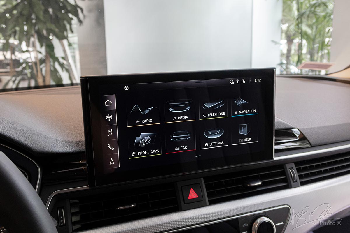 Màn hình giải trí 10,1 inch là thay đổi lớn nhất ở nội thất Audi A4 2020.