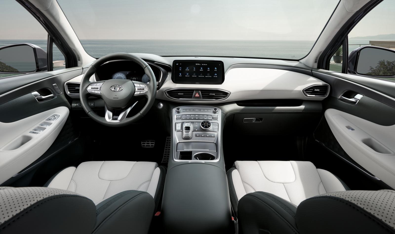Hyundai Santa Fe 2021 facelift cải tiến công nghệ.