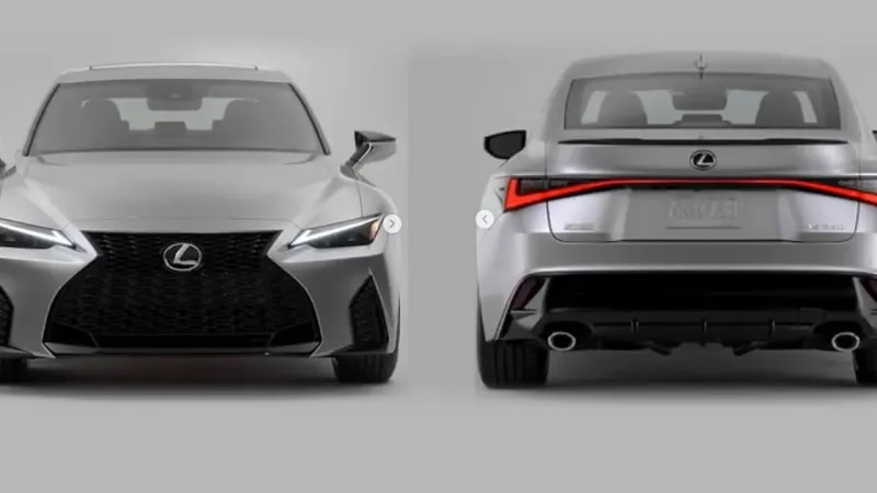 Lexus IS 2021 lộ diện với thần thái mới.