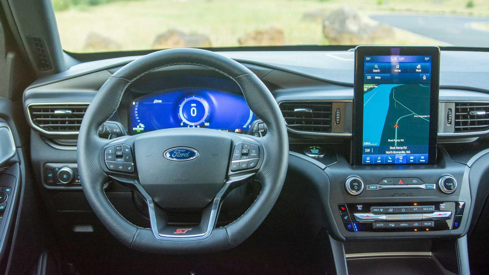 Ford Explorer ST 2021 cập nhật sắp tới tập trung vào làm mới nội thất.