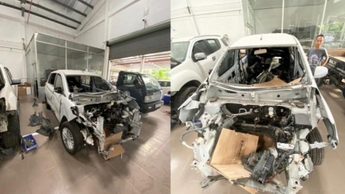 Suzuki Ertiga tai nạn chờ phụ tùng thay thế suốt 9 tháng, hãng chi 500 triệu "chuộc" xe 1