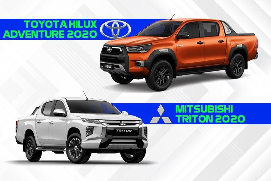 So sánh xe Mitsubishi Triton 2020 và Toyota Hilux 2020: Cuộc chạy đua công nghệ của xe bán tải a1