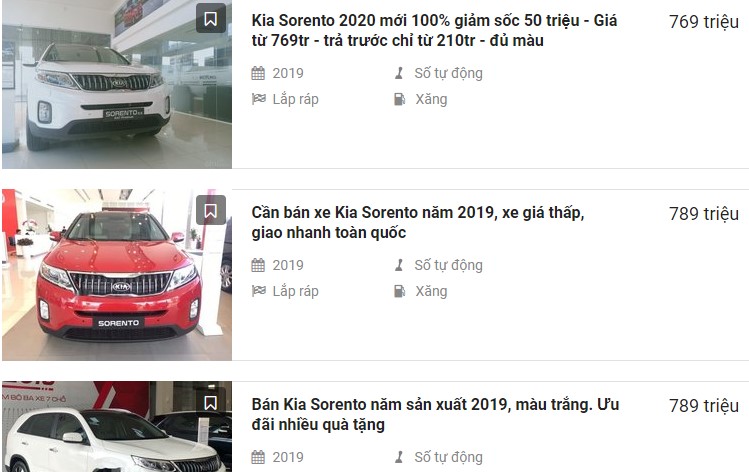Kia Sorento 2019 giảm từ 100 - 130 triệu đồng Kia Sorento 2019 giảm từ 100 - 130 triệu đồng 1