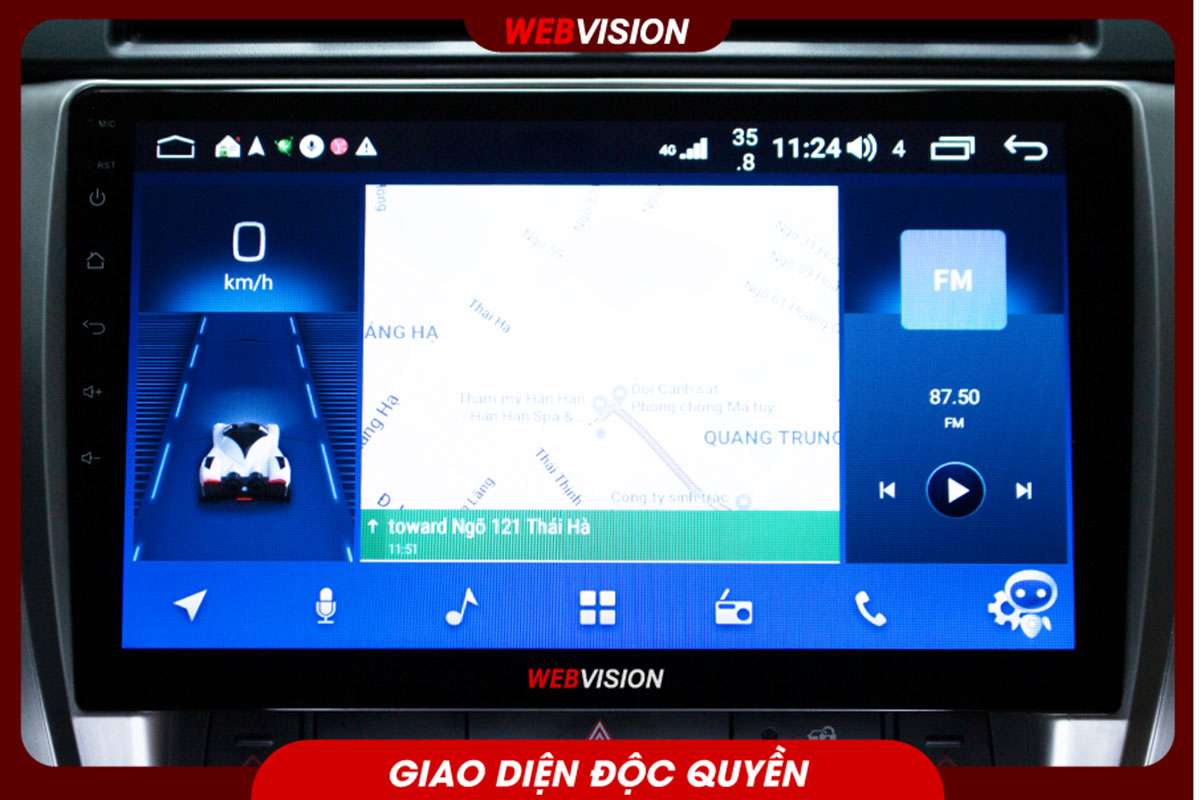 Webvision DVD X8 - Thiết kế giao diện độc quyền của Webvision.