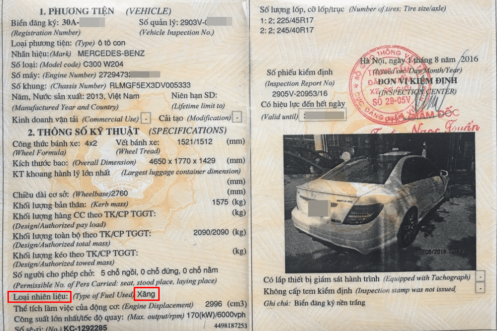 Cách dễ nhận biết hơn là nhìn vào đăng kiểm của xe Cách dễ nhận biết hơn là nhìn vào đăng kiểm của xe./