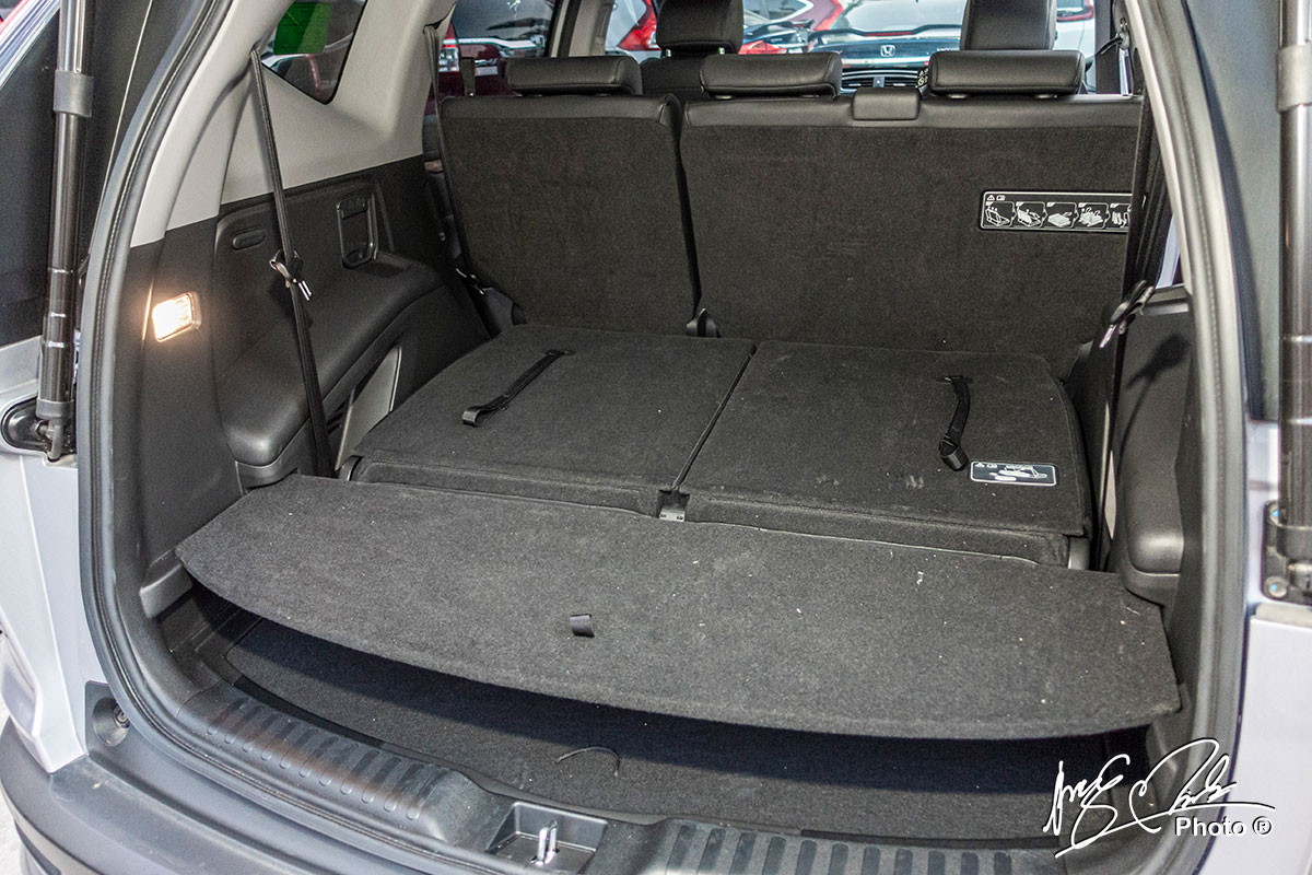 Khoang hành lý khi gập hàng ghế thứ 3 trên Honda CR-V L 2020-2021.