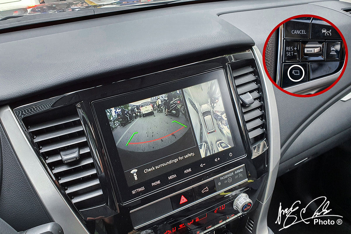Camera 360 trên Mitsubishi Pajero Sport 2020.