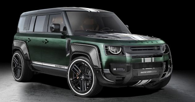 Land Rover Defender Racing Green Edition với màu độ cực độc đáo.