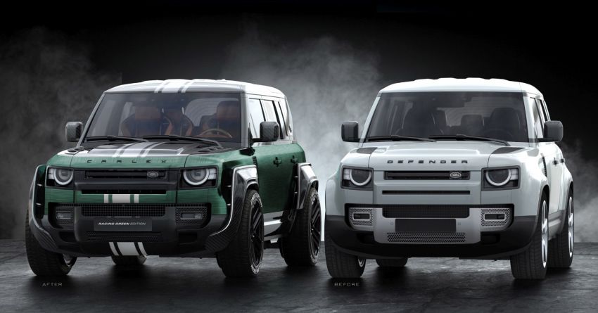 Land Rover Defender Racing Green Edition bắt mắt với màu sắc phá cách.