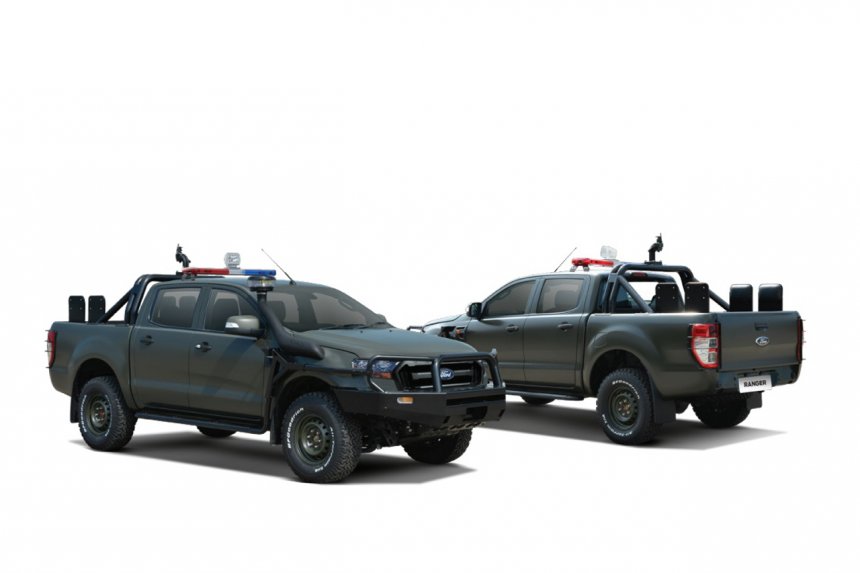 Ford Ranger 2021 và Everest bản phục vụ cảnh sát cực ngầu.