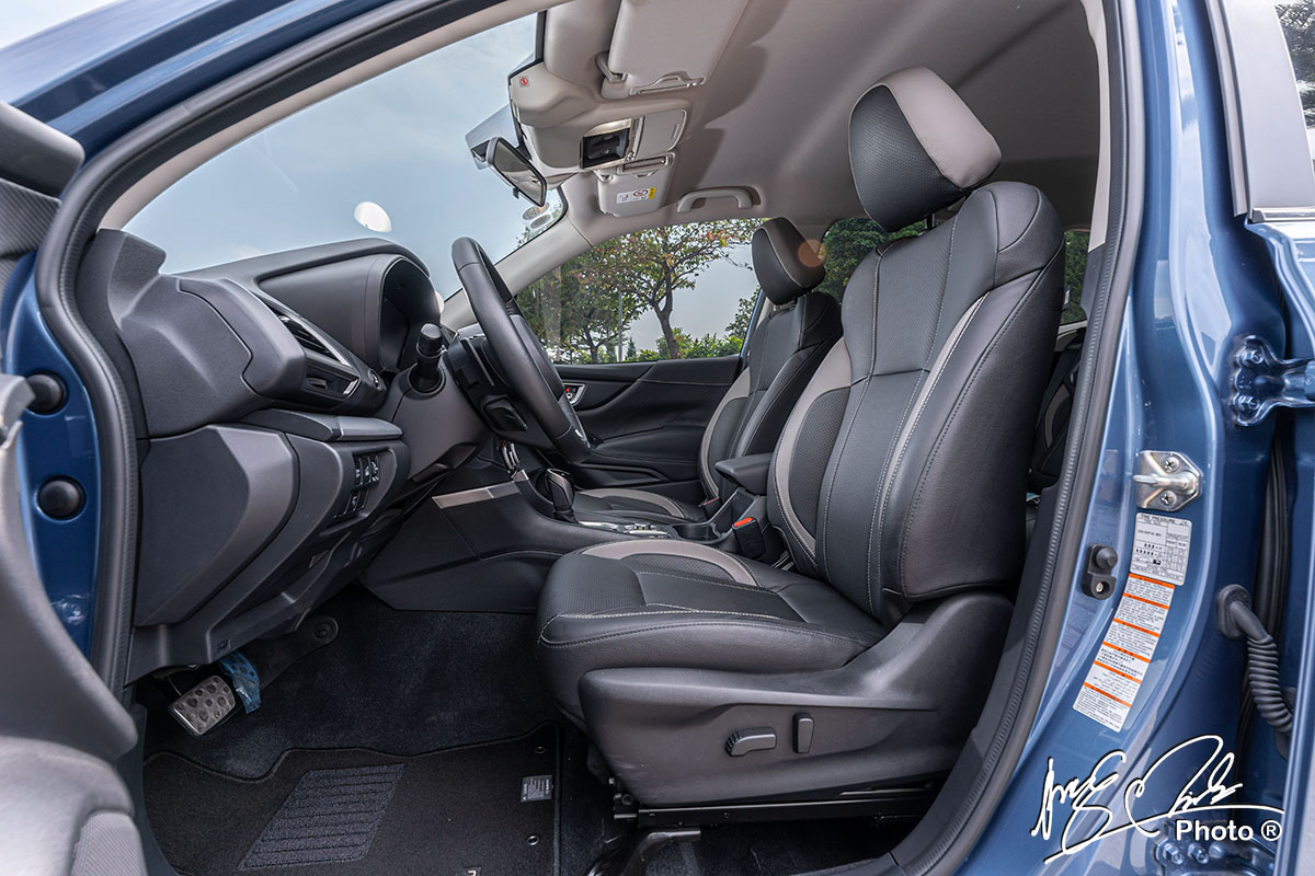 Ghế trước của Subaru Forester 2021.