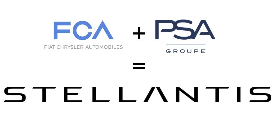 "Gã khổng lồ" Stellantis tạo thành từ FCA và tập đoàn PSA.