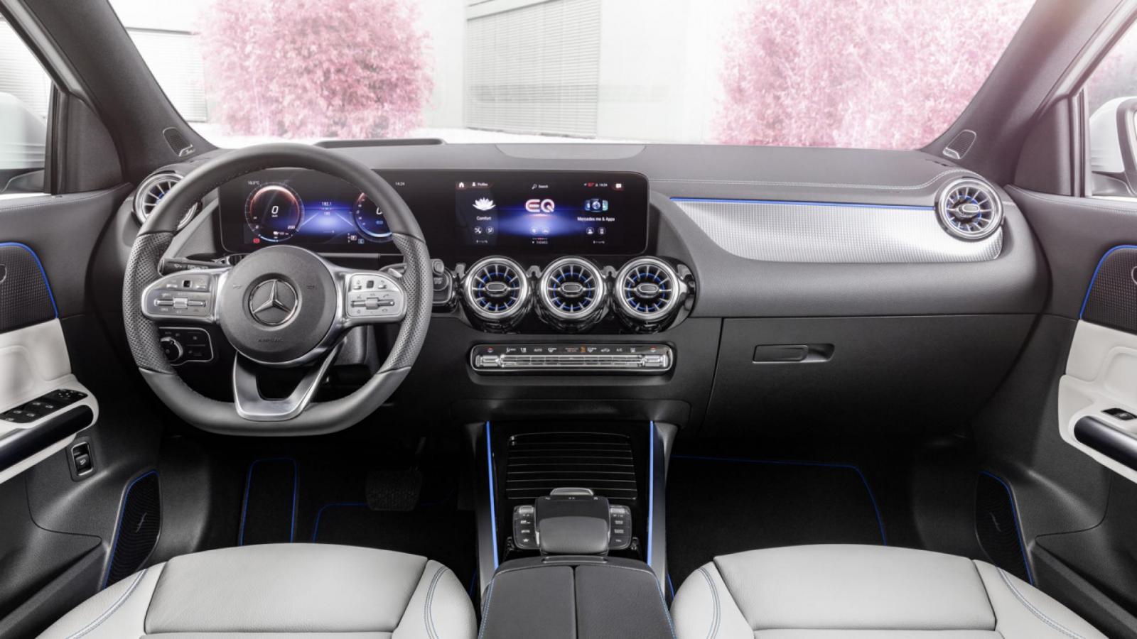 Mercedes-Benz EQA tích hợp trang bị tiện nghi hiện đại đầu bảng.