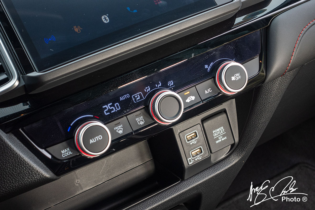 Hệ thống điều hoà của Honda City RS 2021.