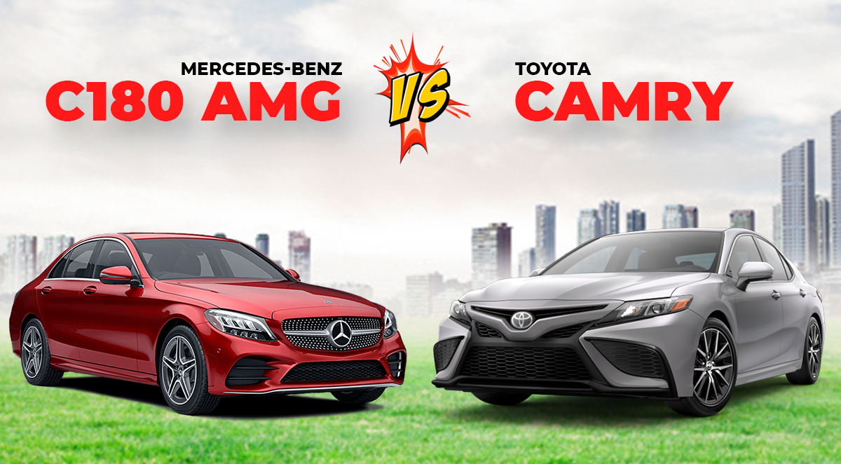 So sánh xe Mercedes-Benz C 180 AMG 2021 và Toyota Camry 2021: Có nên cố? a1