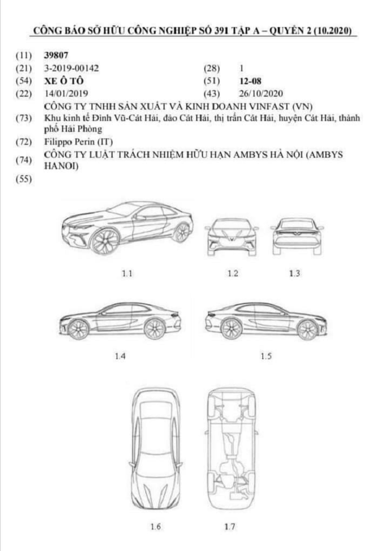 Theo bản vẽ này, thiết kế của xe dựa trên mẫu sedan VinFast Lux A2.0 nhưng phần đầu và đuôi xe chỉnh sửa hầm hố hơn.
