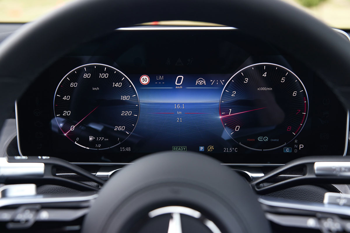 Hình ảnh đồng hồ xe Mercedes-Benz S-Class 2021
