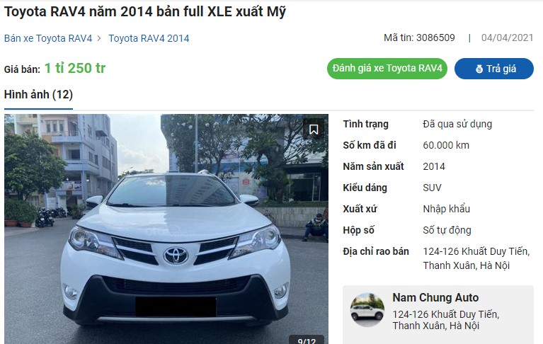 Toyota RAV4 XLE lăn bánh 7 năm bán lại vẫn dư tiền "đập hộp" Hyundai Tucson đời mới 1