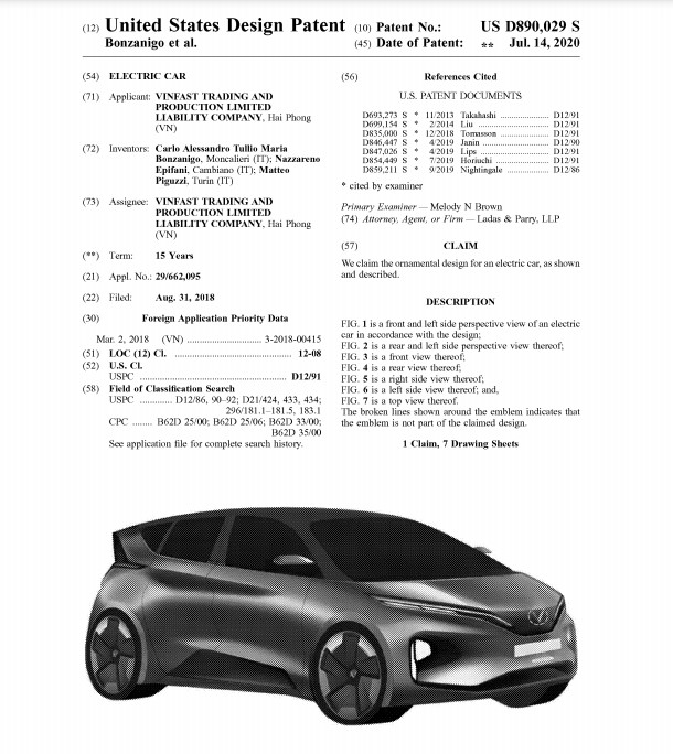Cận cảnh 2 xe ô tô điện VinFast đăng kí bảo hộ tại Mỹ - Ảnh 2.
